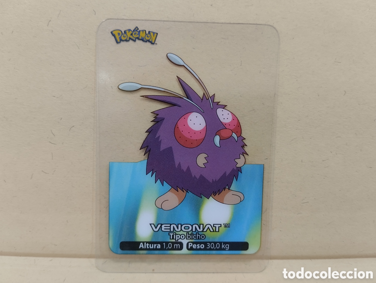 carta lamincards n48 pokemon venonat - Buy Antique trading cards on  todocoleccion