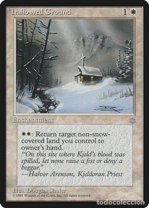Trading Cards: Carta MTG-Terreno Santificato-Era Glaciale-EN-Played-Uncommon - Magic the Gathering