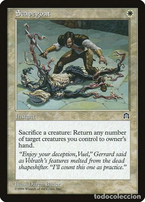 Trading Cards: Carta MTG-Capro Espiatorio-Fortezza-ITA-Good-Uncommon - Magic the Gathering