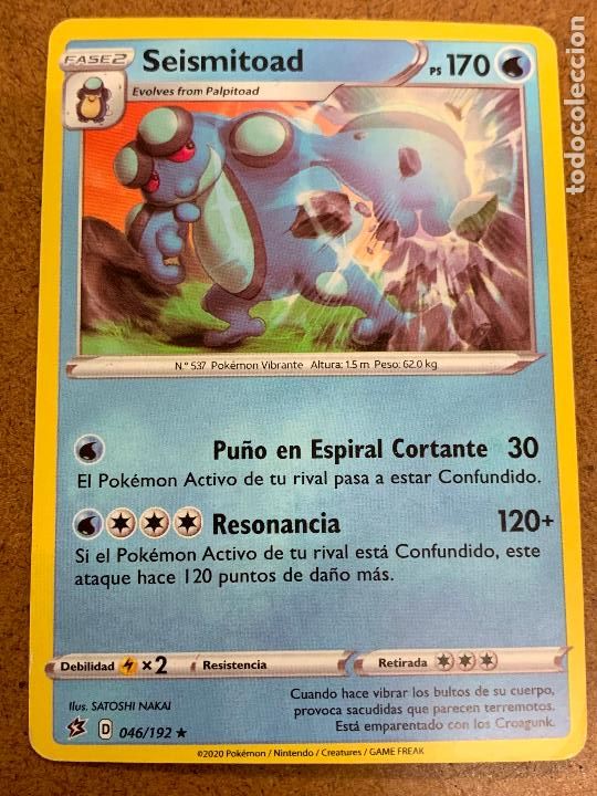 Trading cards: SEISMITOAD Carta Pokemon. Trading Card - Foto 1