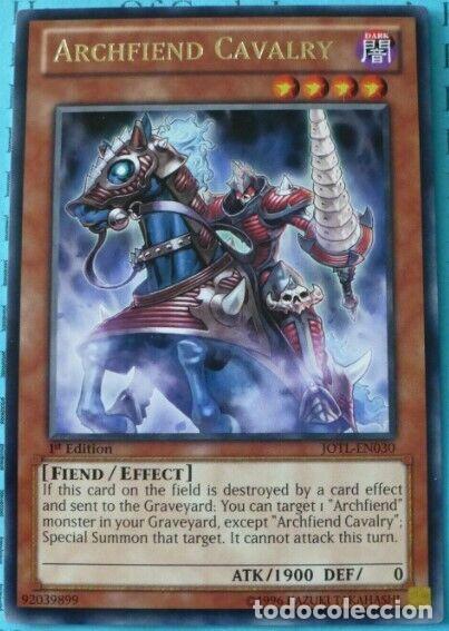 Trading cards: Carta YUGIOH-Archfiend Cavalry-JOTL-EN030-EN-EX-Rare 1.Ed - Konami