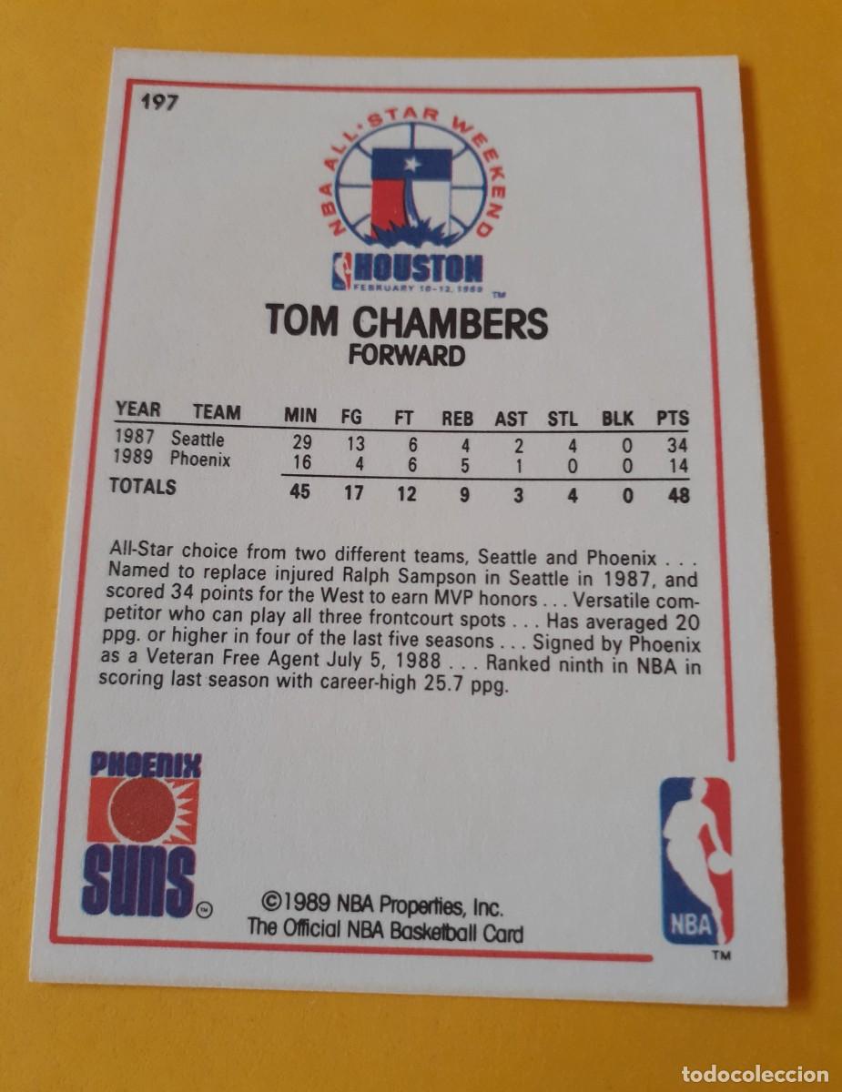 Trading cards: Card 197 Tom Chambers NBA hoops 1989 - Foto 2