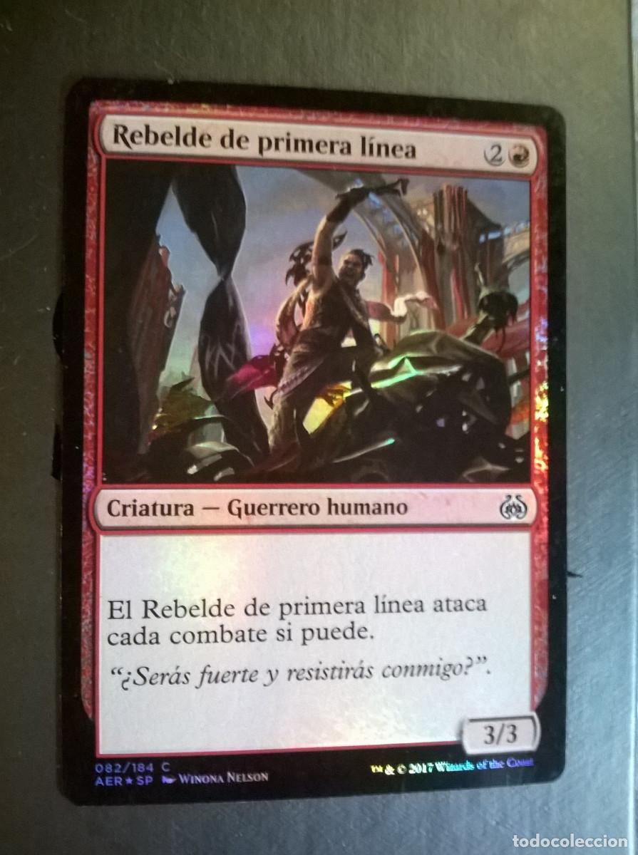 Trading cards: MTG MAGIC THE GATHERING - AETHER REVOLT - REBELDE DE PRIMERA L&Iacute;NEA - Foto 1