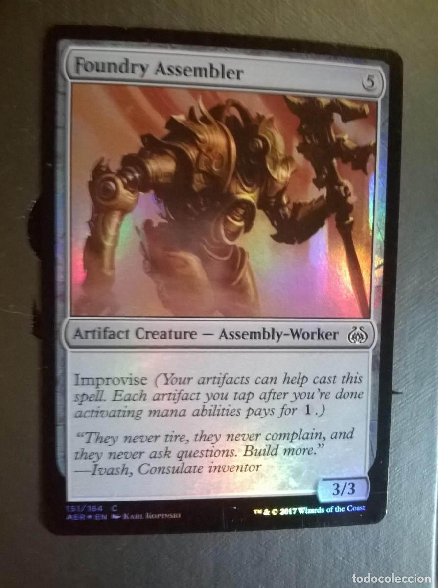 Trading cards: MTG MAGIC THE GATHERING - AETHER REVOLT - FOUNDRY ASSEMBLER (FOIL) - Foto 1