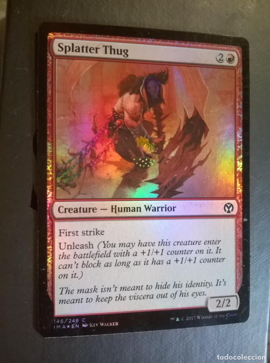 Trading cards: MTG MAGIC THE GATHERING - ICONIC MASTERS - SPLATTER THUG (FOIL) - Foto 1