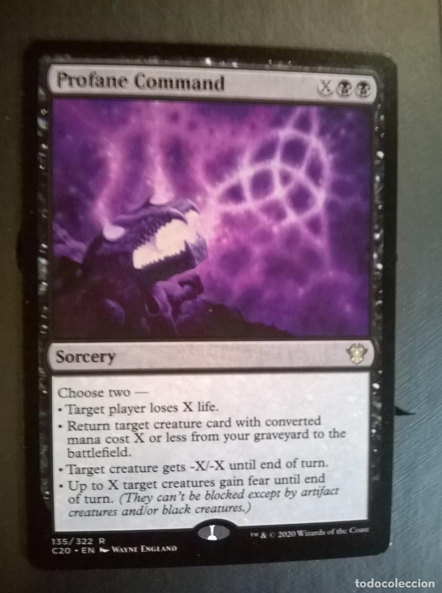 Trading cards: MTG MAGIC THE GATHERING - COMMANDER 2020 - PROFANE COMMAND - Foto 1