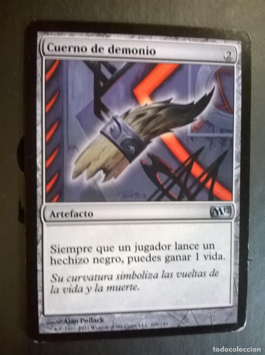 Trading cards: MTG MAGIC THE GATHERING - MAGIC 2012 - CUERNO DE DEMONIO - Foto 1