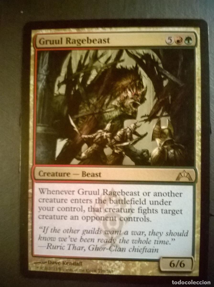Trading cards: MTG MAGIC THE GATHERING - GATECRASH - GRUUL RAGEBEAST - Foto 1