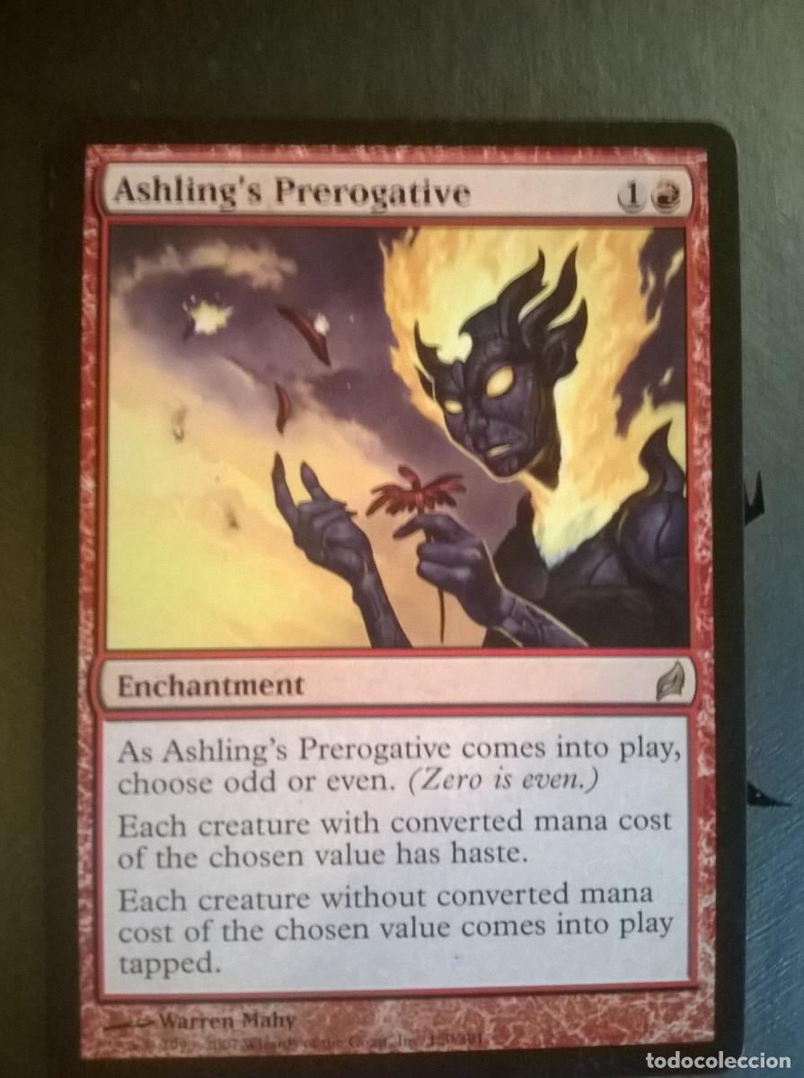 Trading cards: MTG MAGIC THE GATHERING - LORWYN - ASHLINGS PREROGATIVE - Foto 1