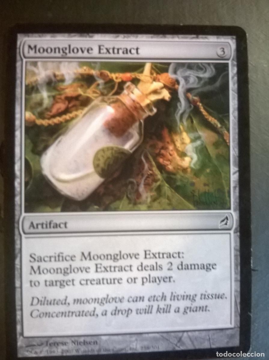 Trading cards: MTG MAGIC THE GATHERING - LORWYN - MOONGLOVE EXTRACT - Foto 1