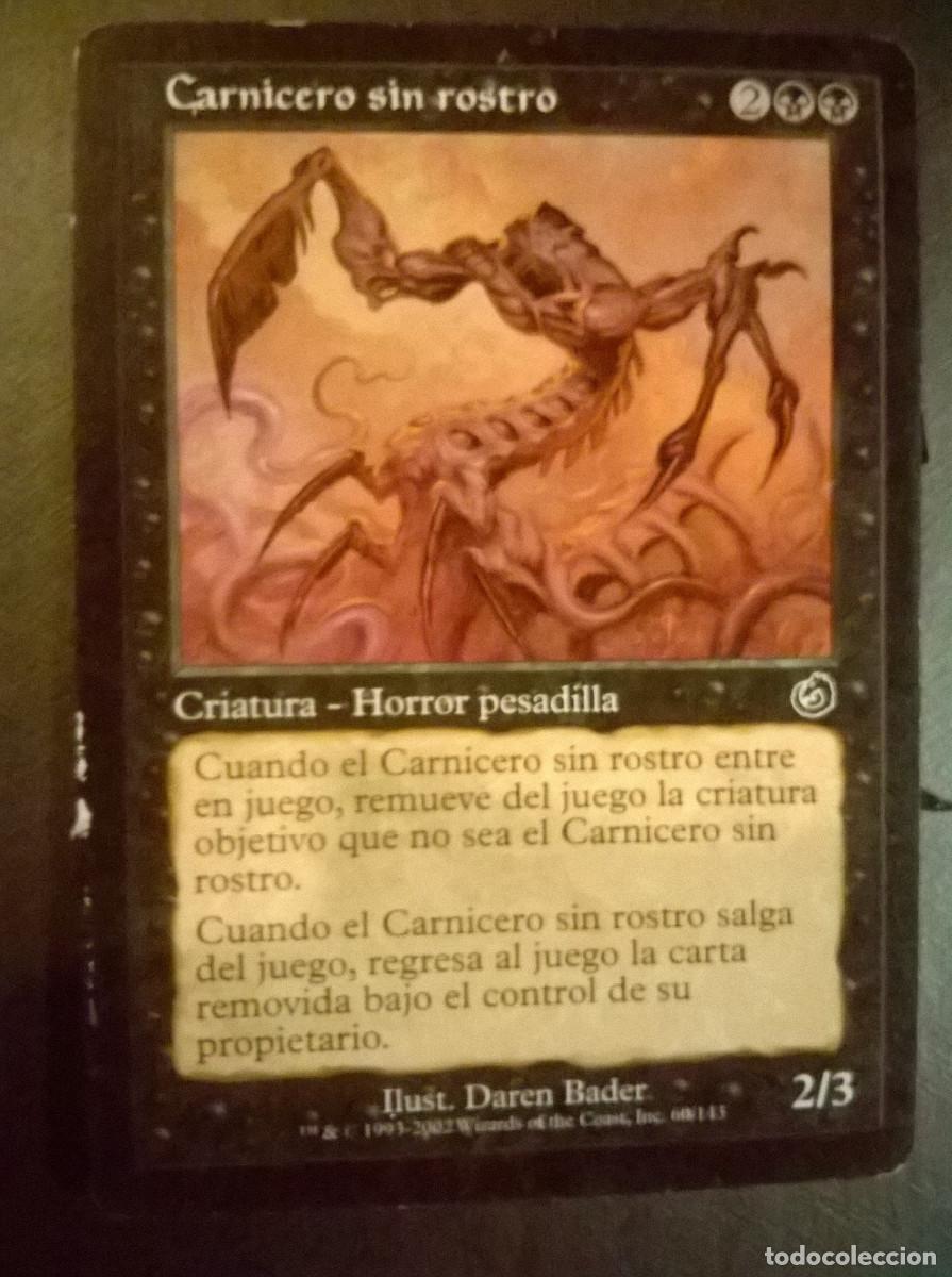 Trading cards: MTG MAGIC THE GATHERING - TORMENT - CARNICERO SIN ROSTRO - Foto 1