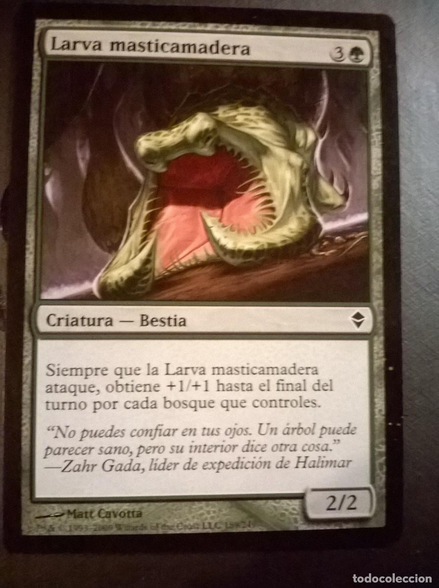 Trading cards: MTG MAGIC THE GATHERING - ZENDIKAR - LARVA MASTICAMADERA - Foto 1