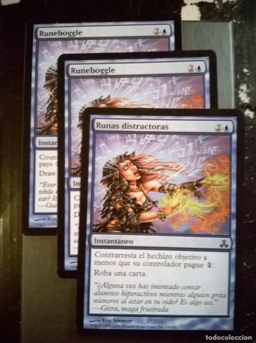 Trading cards: MTG MAGIC THE GATHERING - GUILDPACT - 2X RUNEBOGGLE + RUNAS DISTRACTORAS - Foto 1