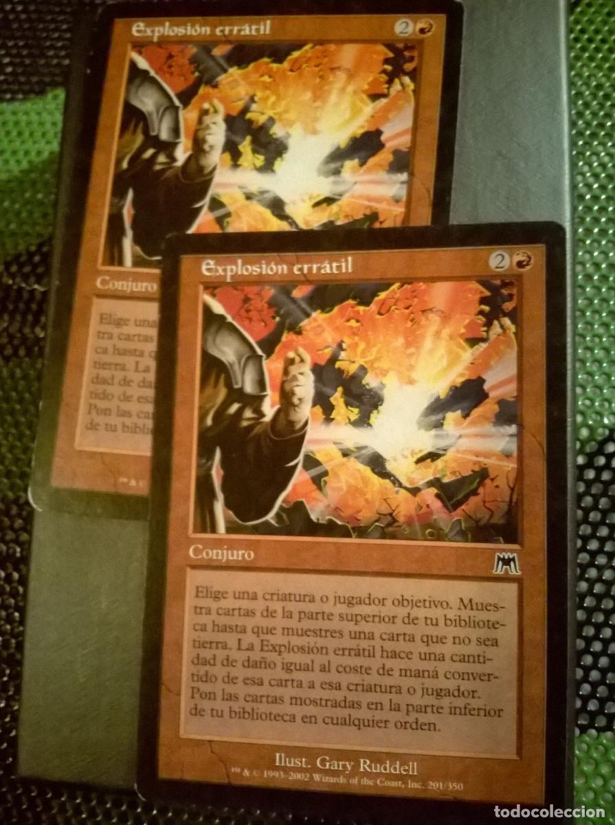 Trading cards: MTG MAGIC THE GATHERING - ONSLAUGHT - 2X EXPLOSI&Oacute;N ERR&Aacute;TIL - Foto 1