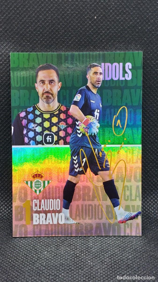 Trading Cards: MUNDICROMO REAL BETIS LA VIDA EN VERDE LEYENDAS Y HEROES BETICOS - IDOLS N&ordm; 8 CLAUDIO BRAVO