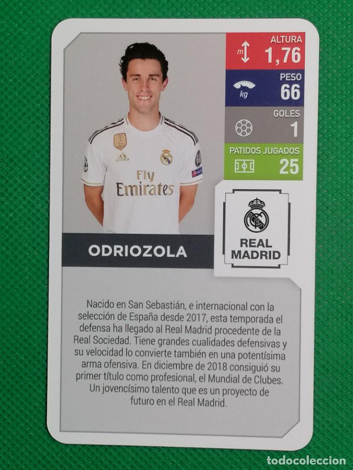 Trading cards: REAL MADRID ODRIOZOLA TOP TRUMPS