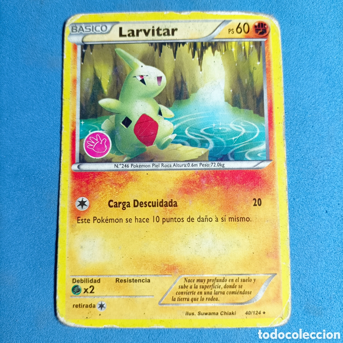 carta pokmon. 40 larvitar - Buy Antique trading cards on todocoleccion