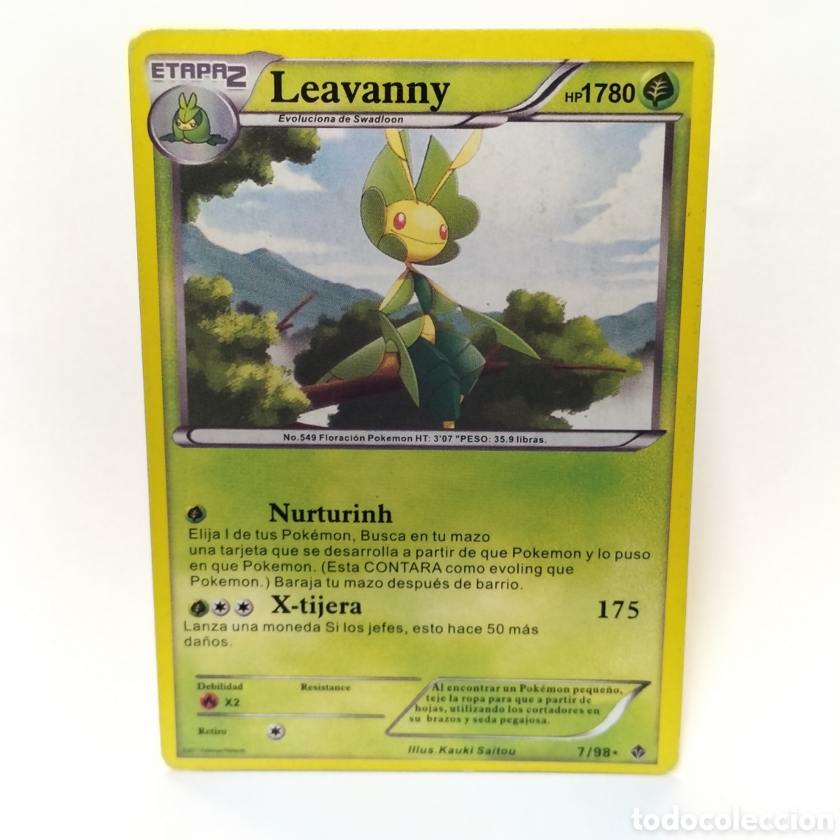 aaa - carta n 7/98 - leavanny hp 1780 / pokmo - Buy Antique trading cards on todocoleccion aaa - carta n 7/98 - leavanny hp 1780 / pokmo - Buy Antique trading cards on todocoleccion