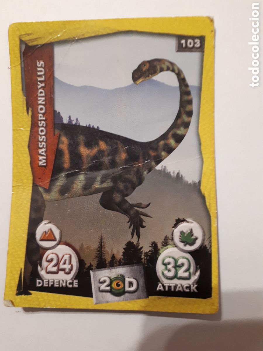 Trading cards: DINOSAURS 3D DINOCARDS N&ordm; 103 MASSOSPONDYLUS - Foto 1