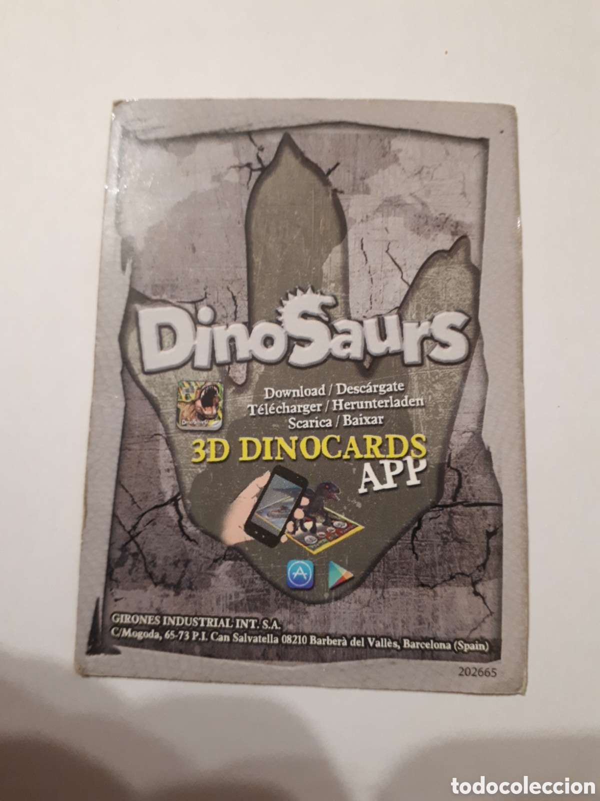 Trading cards: DINOSAURS. 3D DINOCARDS. N&ordm; 007 ALLOSAURUS - Foto 2
