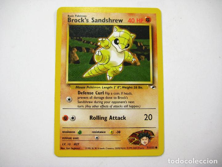 carta pokemon brock's sandshrew. 71/132. 1999 2 - Buy Antique trading cards on todocoleccion carta pokemon brock's sandshrew. 71/132. 1999 2 - Buy Antique trading cards on todocoleccion