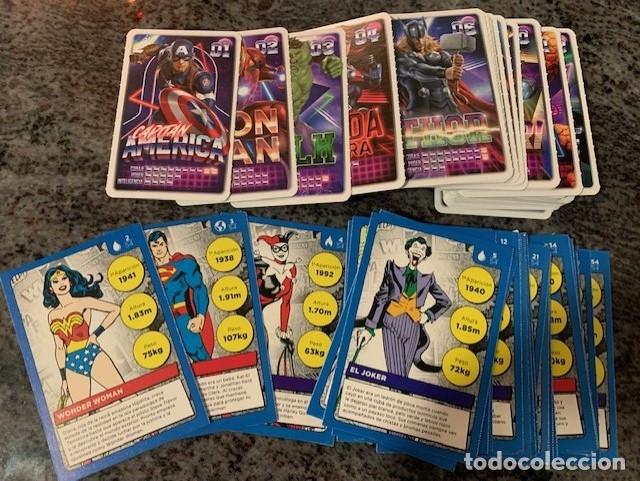 Trading cards: MARVEL : DESCUBRE TU PODER Y DC SUPERHEROES. COLECCIONES INCOMPLETAS CARREFOUR - Foto 1