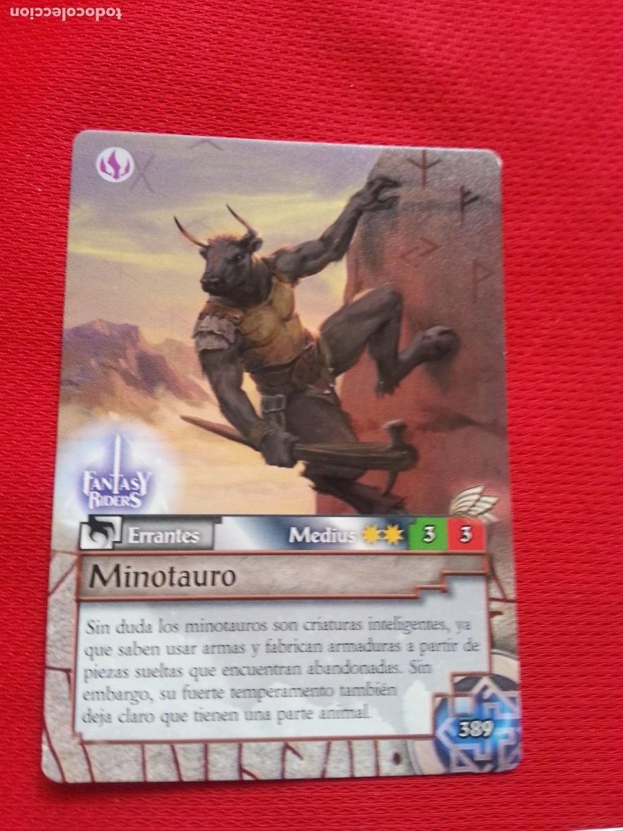 Trading Cards: MINOTAURO - FANTASY RIDERS 3 N&ordm; 389