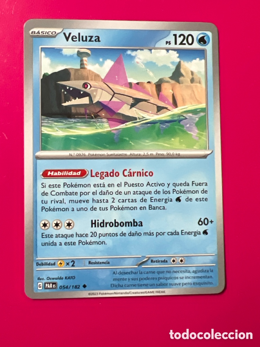 Trading cards: C1526. TRADING CARDS - VELUZA - LEGADO C&Aacute;RNICO - HIDROBOMBA - 054/182