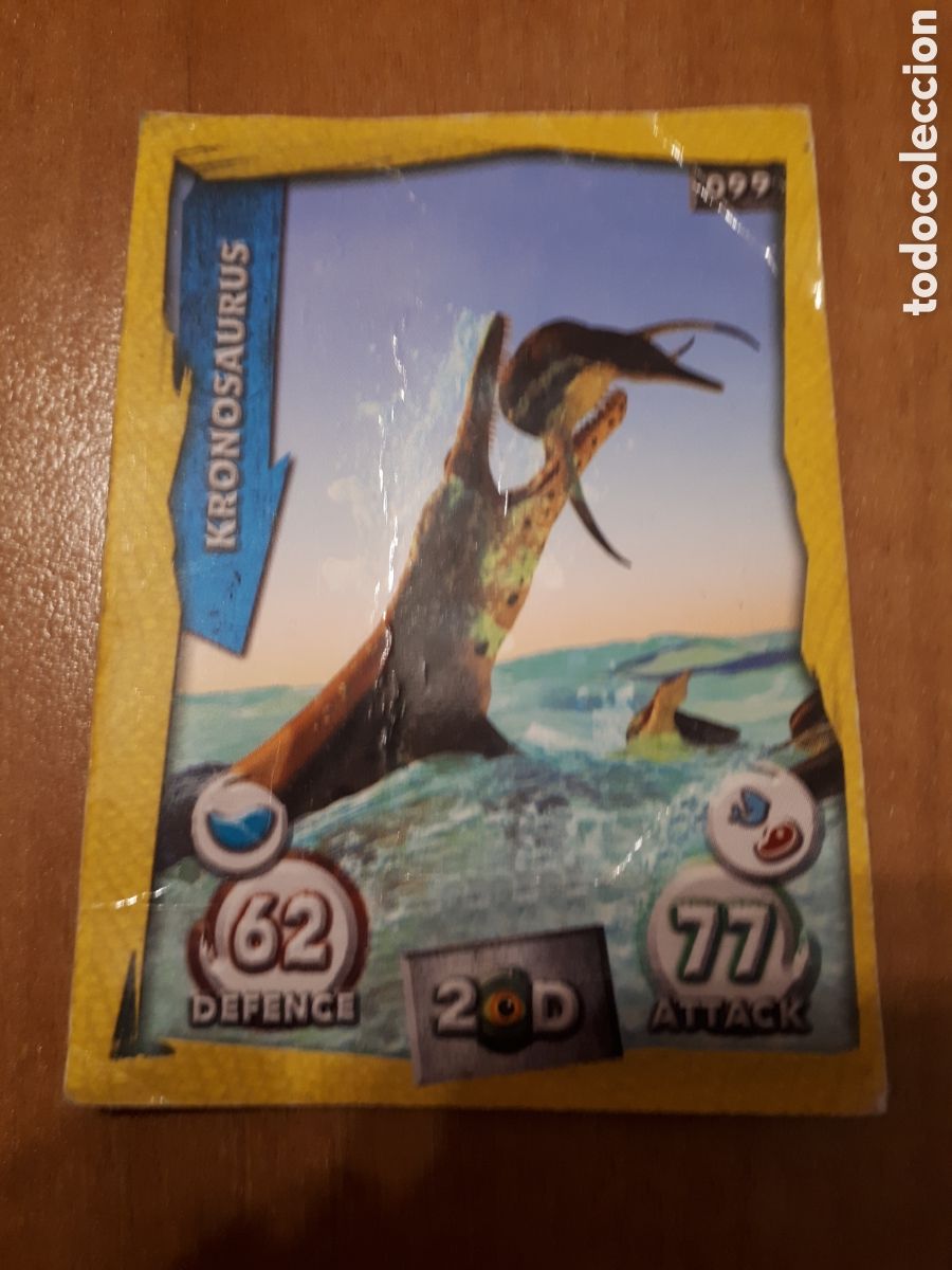 Trading cards: DINOSAURS. 3 D DINOCARDS. KRONOSAURUS N&ordm; 99 - Foto 1