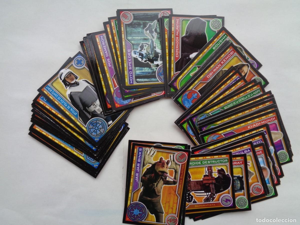 Trading Cards: STAR WARS - GUERRA DE LAS GALAXIAS : LOTE DE 90 TRADING CARD GAME DEL CAMINO DE LOS JEDI . DE TOPPS
