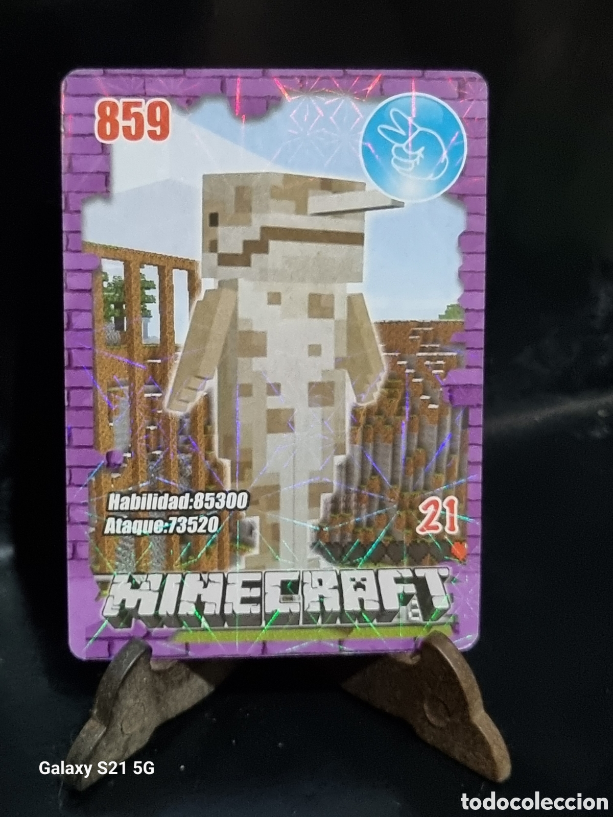 Trading cards: 21 - CARTA MINECRAFT - Foto 1