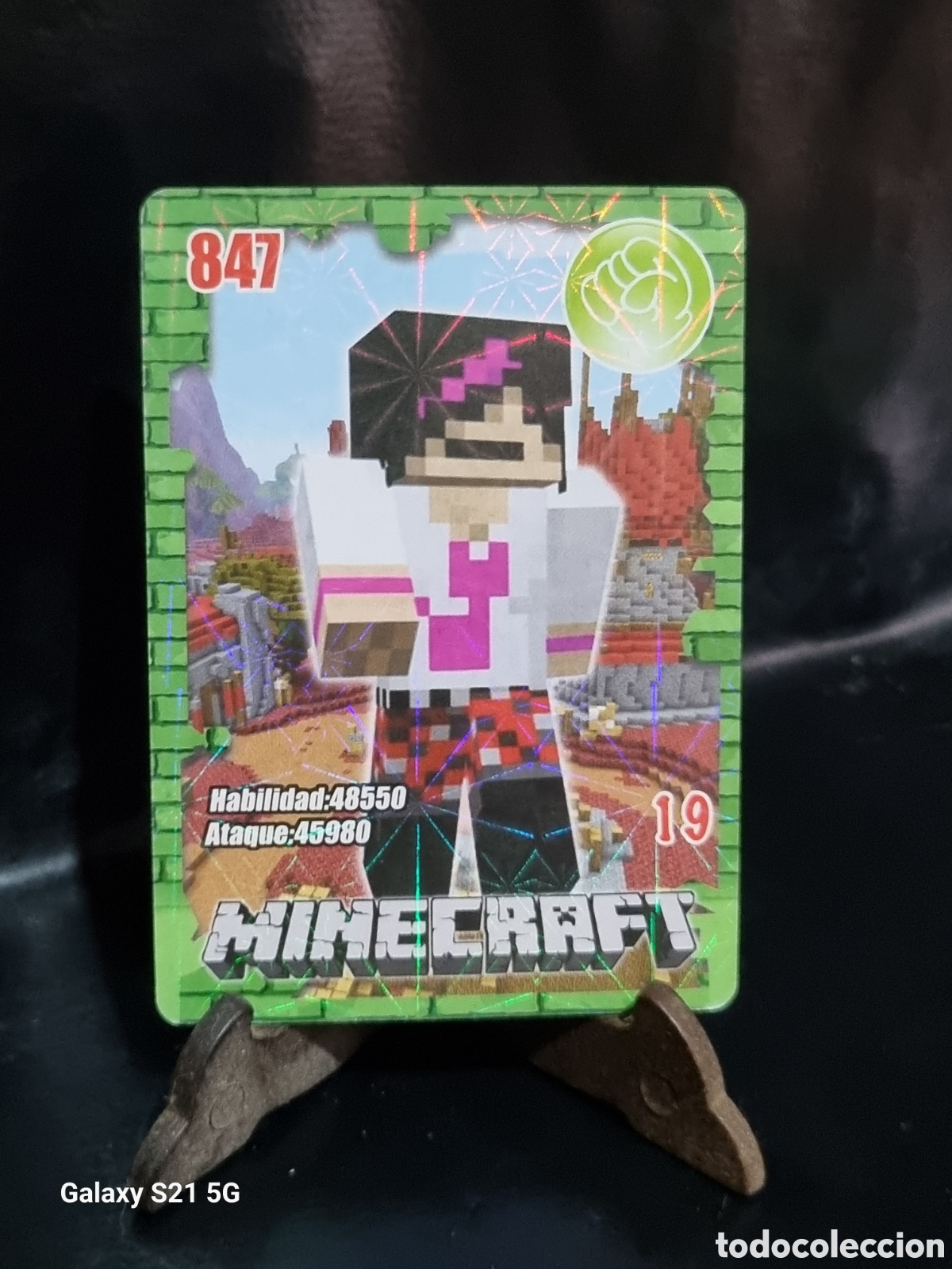 Trading cards: 19 - CARTA MINECRAFT - Foto 1