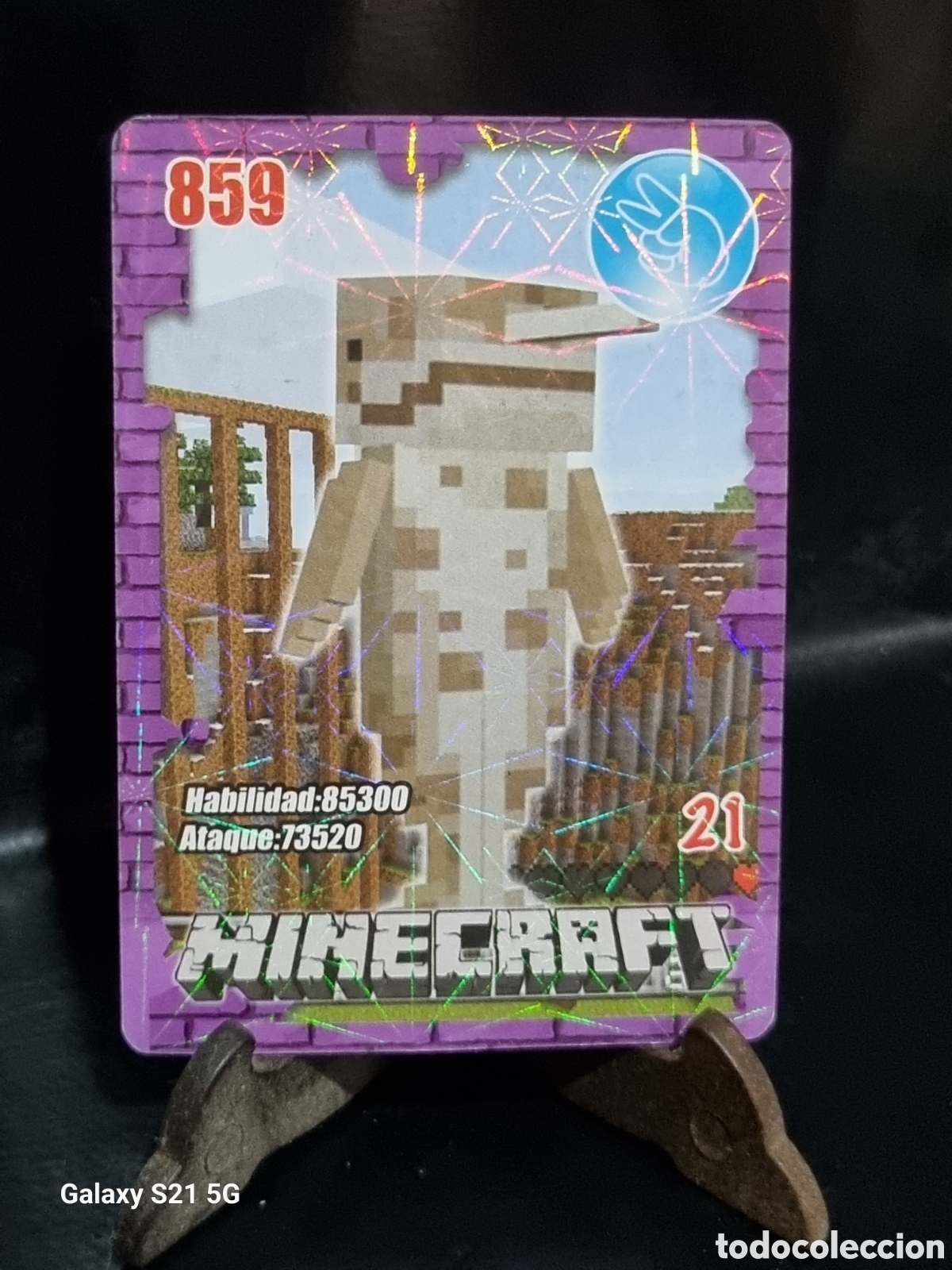 Trading cards: 21 - CARTA MINECRAFT - Foto 1