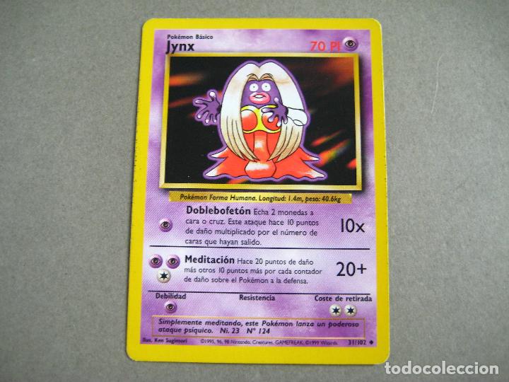 carta pokemon jynx 31/102 edicin espaola. bs - Buy Antique trading cards  on todocoleccion