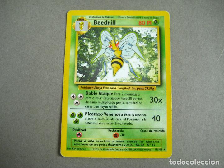 carta pokemon beedril 17/102 edicin espaola. - Buy Antique trading cards  on todocoleccion