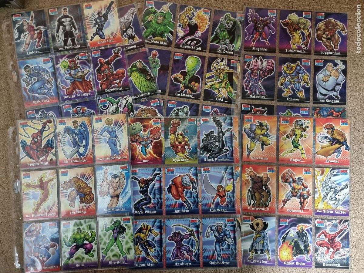Trading cards: Marvel Legends.Completa 72 cards.Marvel - Foto 1
