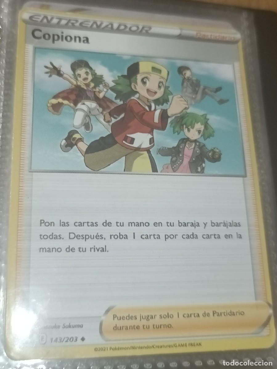 Trading Cards: Entrenador COPIONA - CARTA POK&Eacute;MON - ESPADA Y ESCUDO