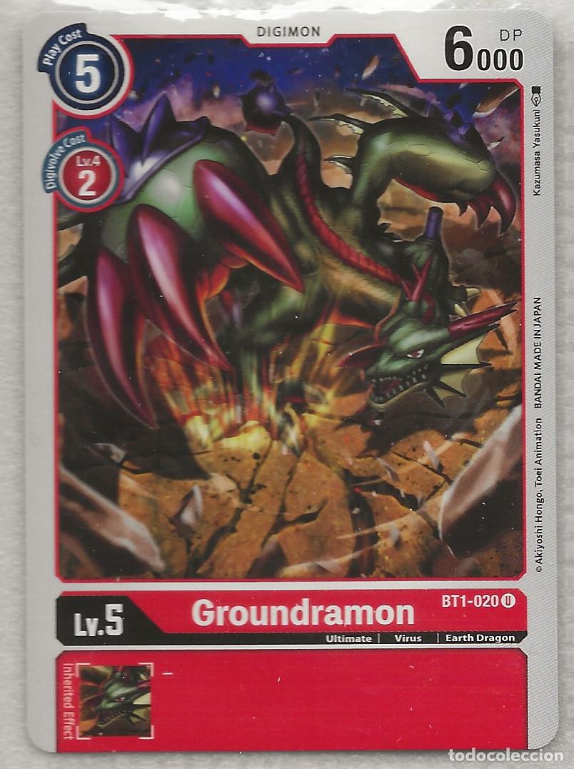Trading Cards: Digimon TCG 2020 BT1-020 Groundramon
