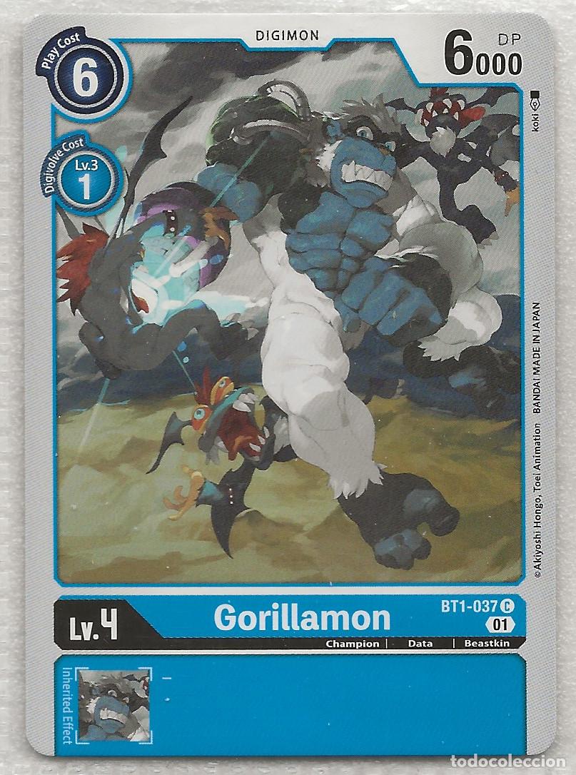 Trading cards: Digimon TCG 2020 BT1-037 Gorillamon AA - Foto 1