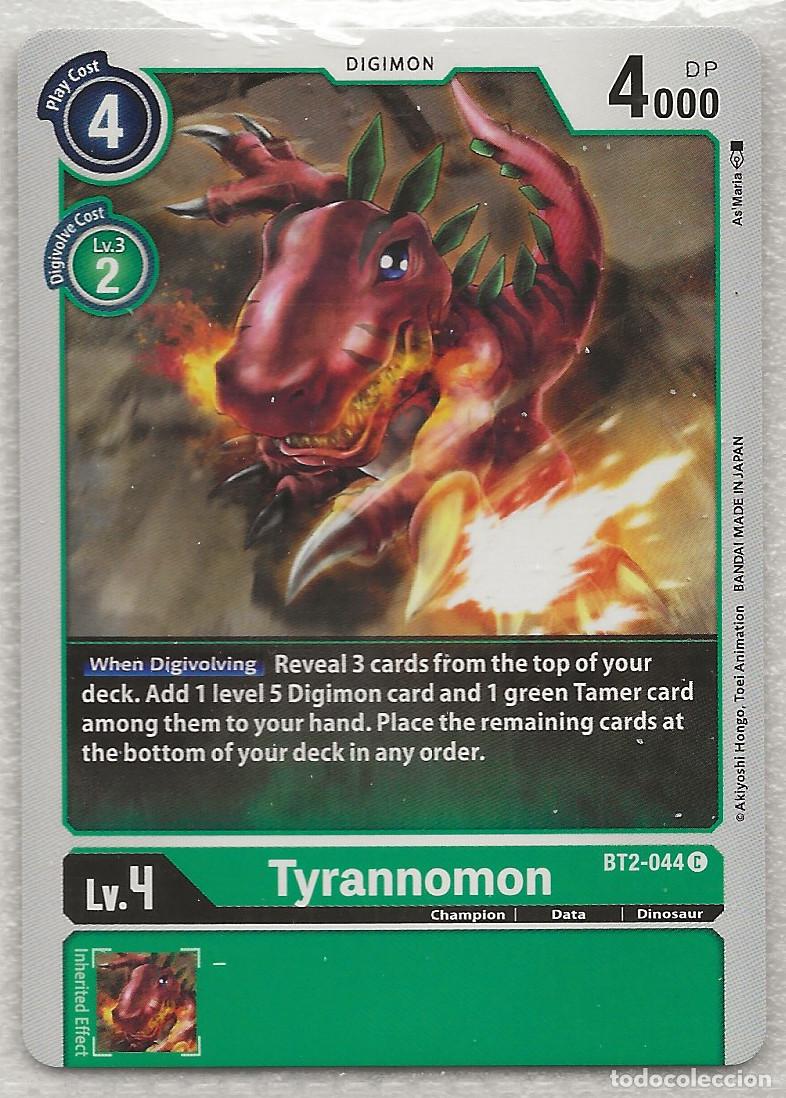 Trading Cards: Digimon TCG 2020 BT2-044 Tyrannomon