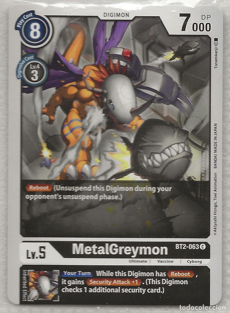 Trading cards: Digimon TCG 2020 BT2-063 MetalGreymon - Foto 1
