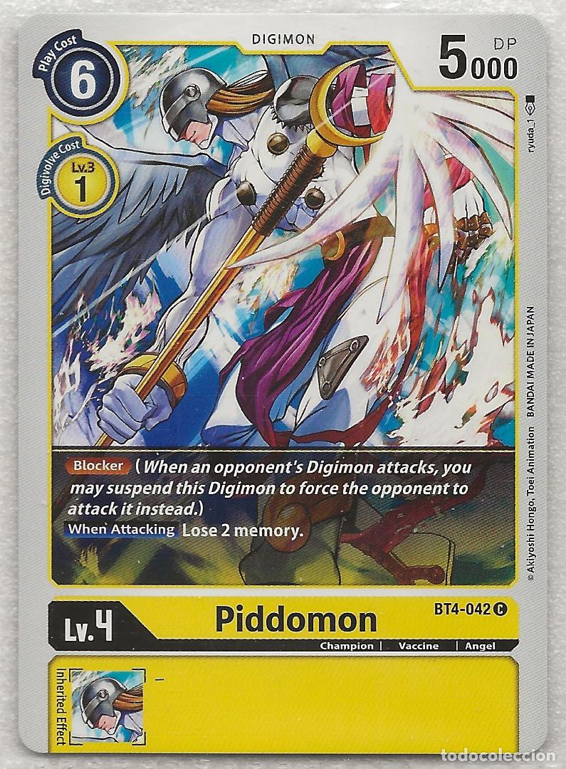 Trading Cards: Digimon TCG 2020 BT4-042 Piddomon