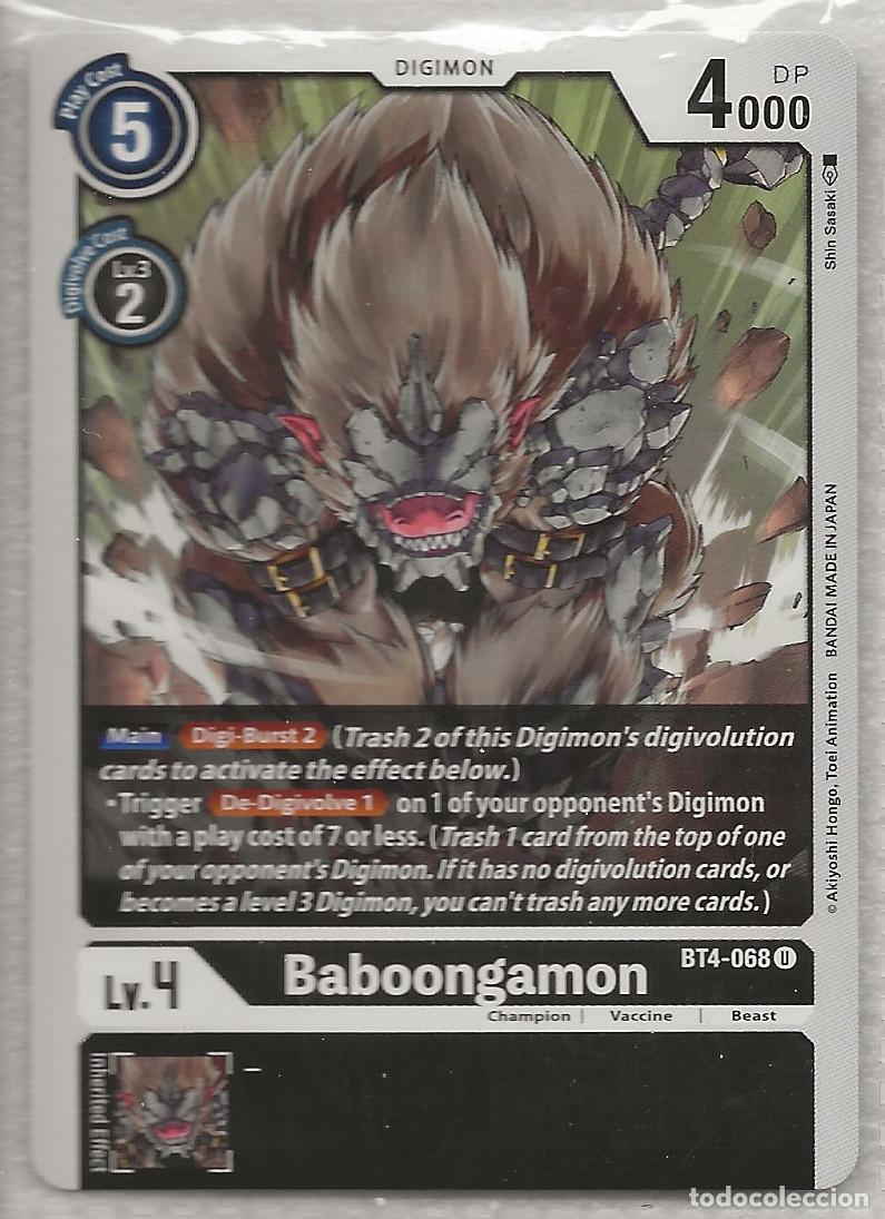 Trading Cards: Digimon TCG 2020 BT4-068 Baboongamon