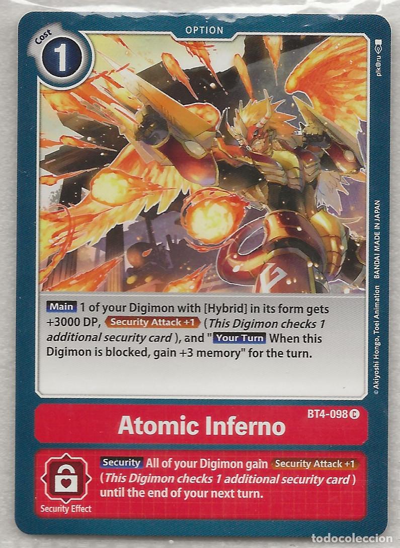 Trading Cards: Digimon TCG 2020 BT4-098 Atomic Inferno