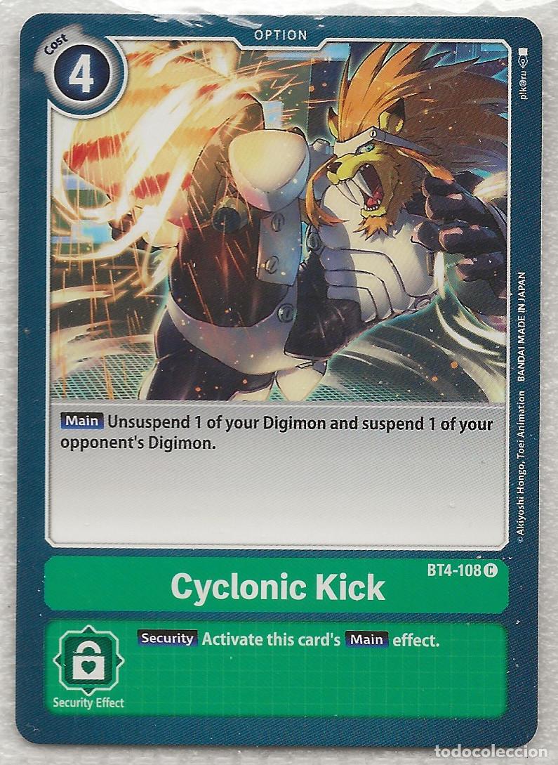 Trading Cards: Digimon TCG 2020 BT4-108 Cyclonic Kick