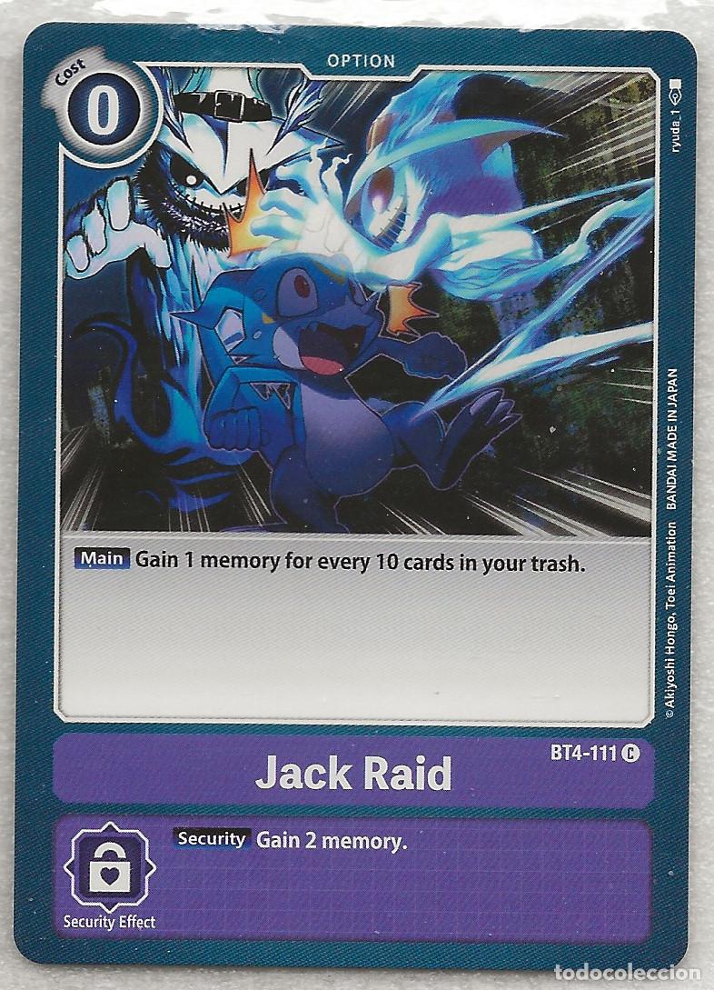Trading Cards: Digimon TCG 2020 BT4-111 Jack Raid