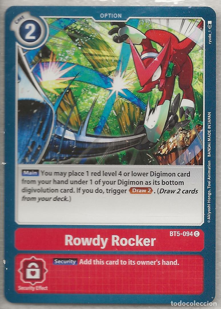 Trading Cards: Digimon TCG 2020 BT5-094 Rowdy Rocker