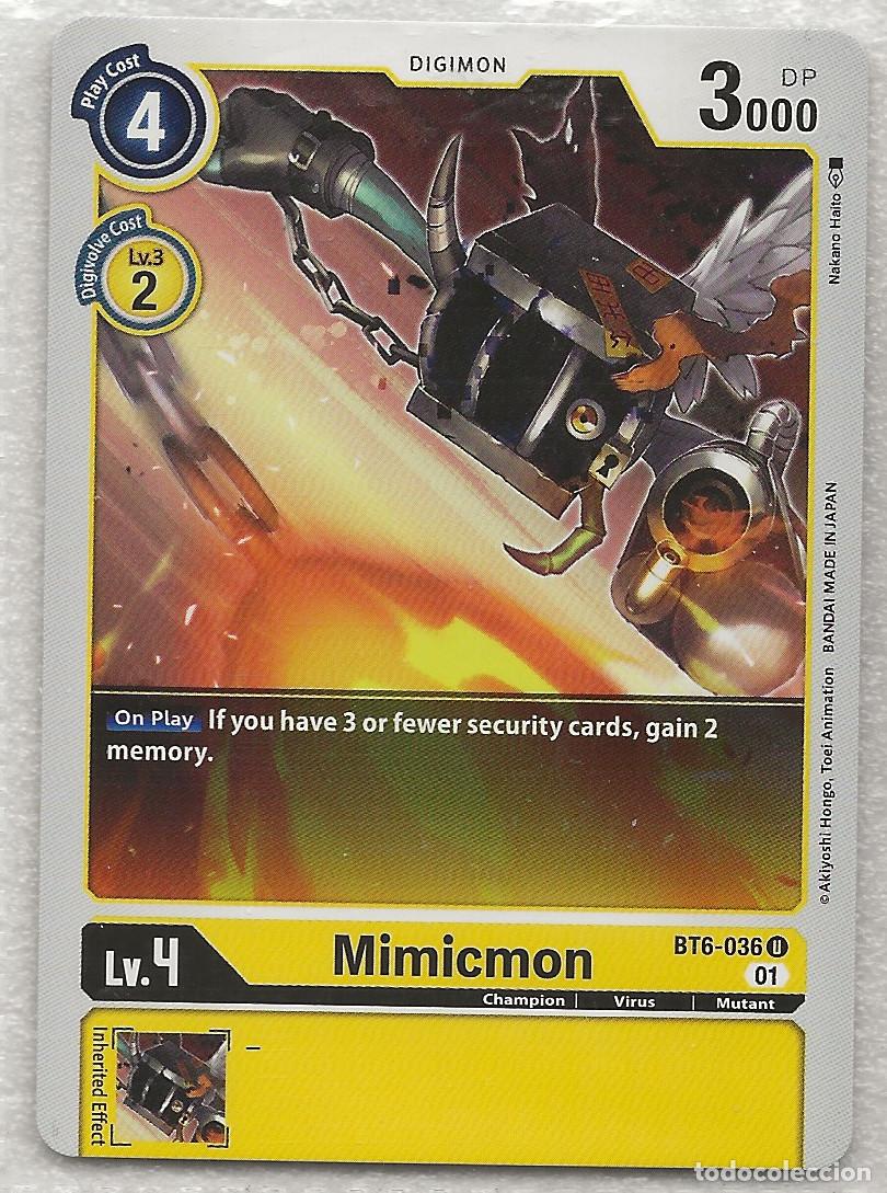 Trading Cards: Digimon TCG 2020 BT6-036 Mimicmon