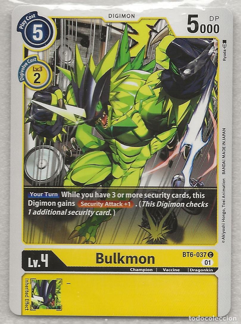 Trading Cards: Digimon TCG 2020 BT6-037 Bulkmon