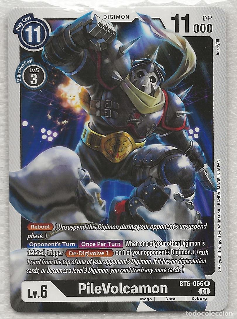 Trading Cards: Digimon TCG 2020 BT6-066 PileVolcamon